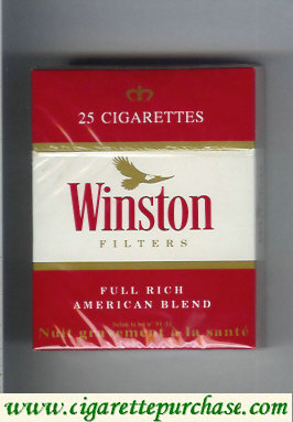 Winston Filters 25 cigarettes hard box